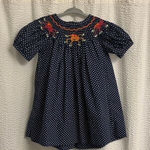 Hand Made Smocked Halloween Dress